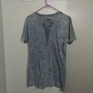 Affliction standard series acid washed shirt